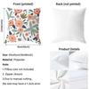 Hot Floral Cushion Cover Soft Washable Pillow Case Multi-Scene For Couch Bed Travel Office Use