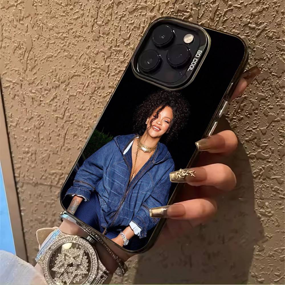 

music -legend-Rihanna Phone Case For IPhone17 16 11 12 13 14 15 16 Pro Max Plus Cover Colored Silver Funda Bumber iPhone16