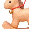 Wooden Rocking Horse Statue Collectible Multifunctional Portable Art Crafting Desktop Ornament