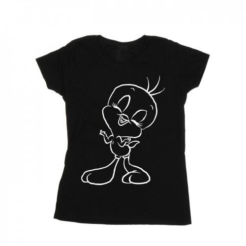 Looney Tunes Womens/Ladies Tweety Pie Outline Cotton T-Shirt