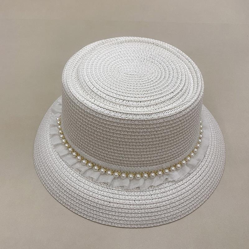 Dale Le Vintage Big Brim Straw Hat Women'S Summer Straw Hat Travel Sunscreen Hat Sun Hat