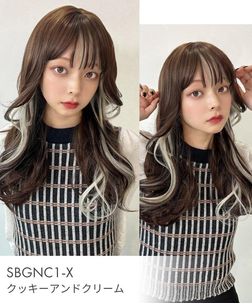 AQUADOLL Long Layered Wig with Inner Color, Full Wig, Blonde/Red Hair, One Size Fits Most, BBR (Berry Brown) wg351BBR