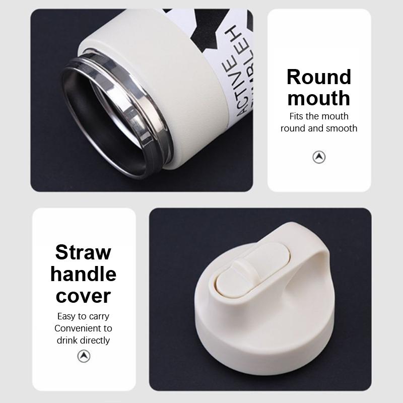 Suction Nozzle Sports Kettle Stainless Steel Thermos Cup Portable Suction Cup