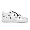 Nike Air Force 1 Résistantes au Glissement Résistantes à l'Abrasion Basse Baskets de Skateboard Unisexes Noir Blanc CW2288-111(Team80-S-BOX)