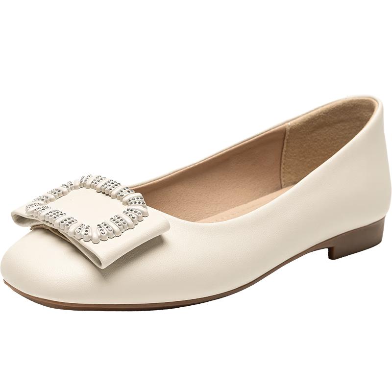 ZHR Women s Commuter Soft Leather Slip-On Flats EU 37