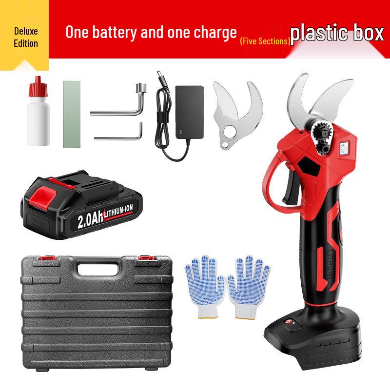 Portable Brushless Electric Pruning Shears with Wireless Lithium Battery for Arboriculture and Gardening
