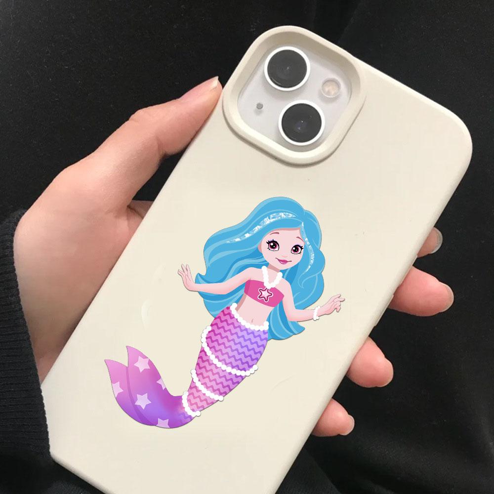 8PCS Creative Mermaid Cute Cartoon Stickers, Account Decoration, Notebook, Water Cup, Phone Case, Personalized Stickers