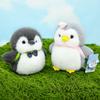 Plush Penguin Brother Sister Backpack Stuffed Animal Fun Bow Tie Toy Decoration