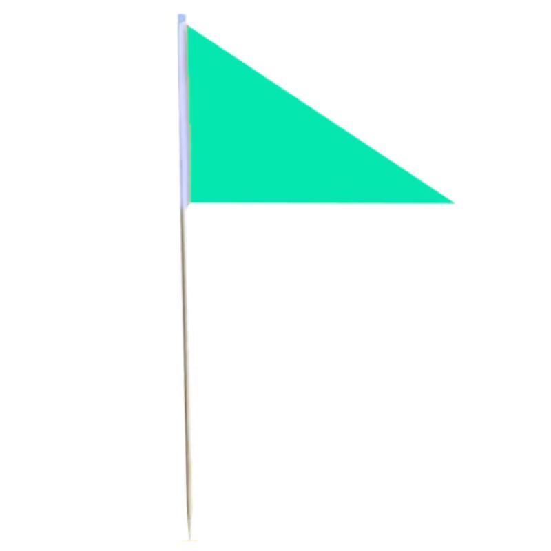 Small Green Ground Flags (10-Pack)