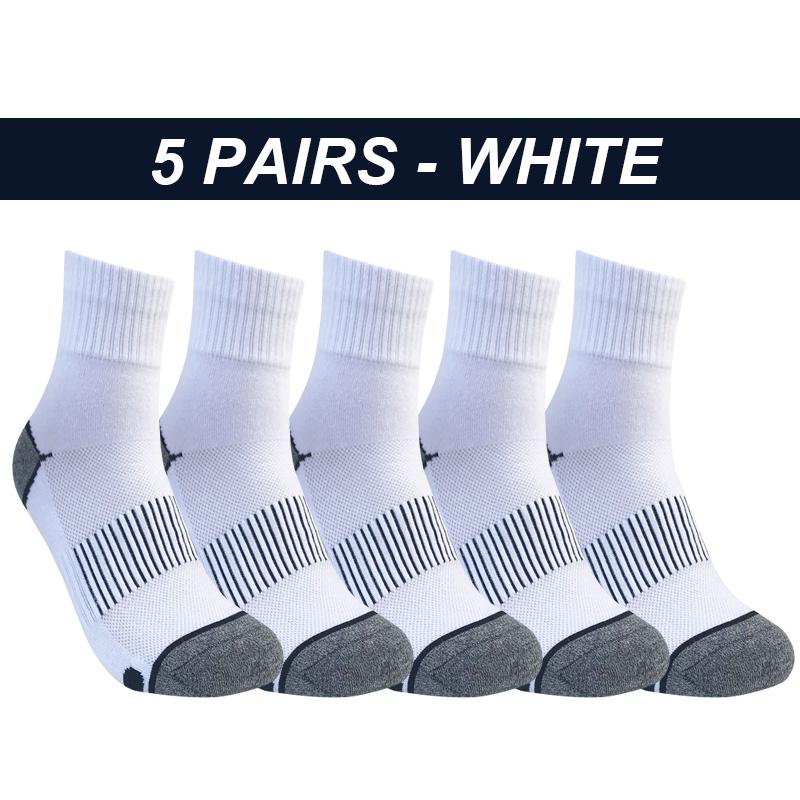 

Высокое качество, 5 пар мужских носков из чесаного хлопка, новые повседневные дышащие активные мужские длинные носки в полоску EU38-45 EUR38-45 белый