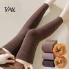 Comfortable Knee And Calf Protectors Thickened Over-the-knee Leg Warmers for Women, Soft Thermal Sleeves, Warmth Locking Legging Socks Anti-slip Long