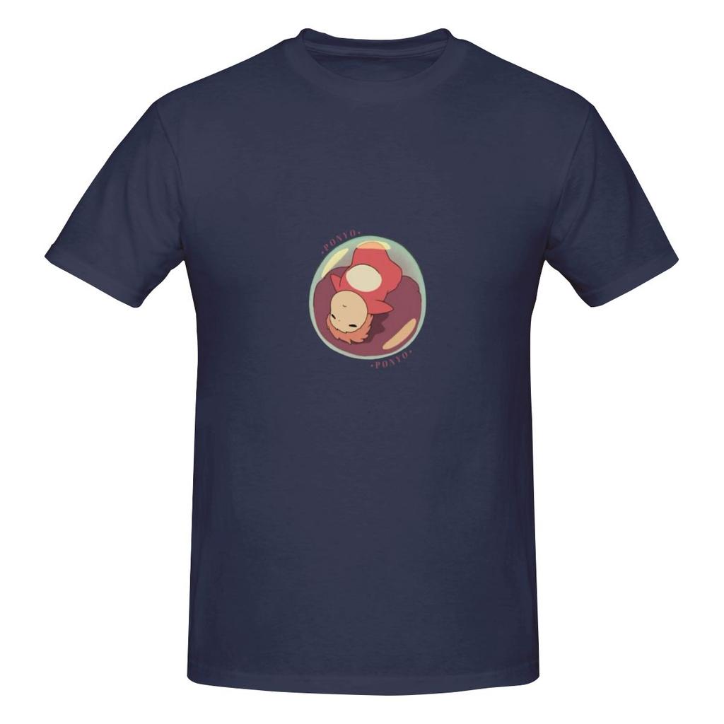 Funny Ponyo Movie Sticker Tag Unisexs Tshirt Printed Tops Are Loose And Slim Fit Unisexs Tshirts