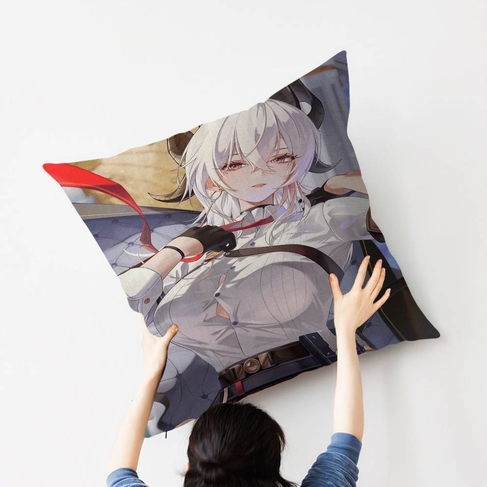 Zani Game W-Wuthering Waves Pillow Cushion Cover Pillowcase Living Room Sofa Home Decor Customized