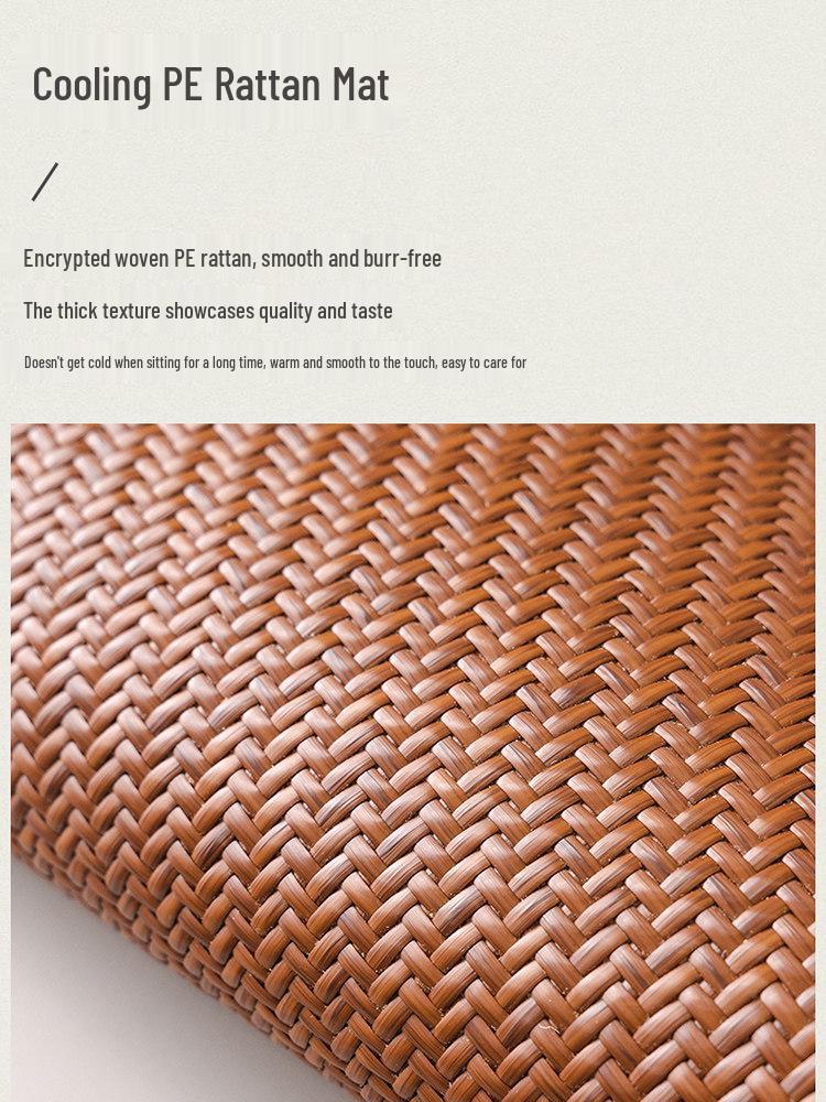 Bamboo Rattan Breathable Summer Seat Cushion for Office or Dining Chair