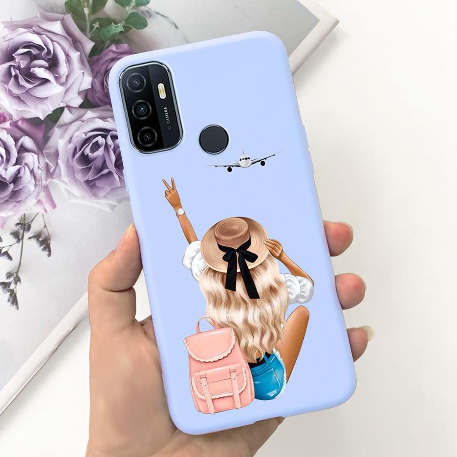 For Oppo A53 A53s Case Cute Fashion Cartoon Painted Cover Soft TPU Phone Case For Oppo A53s A 53 S OppoA53 S Fundas Coque Bumper
