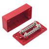 100A Bus Bar Heavy Duty Power Distribution Block Busbar Box Module With 12XM4 M6 Terminal Studs For Car RV Boat Red Replacement