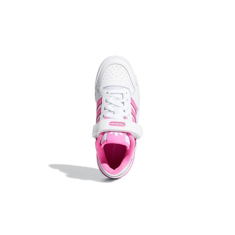 Adidas Forum Low J White Screaming Pink Kids Sneakers Cloud-White FY7967