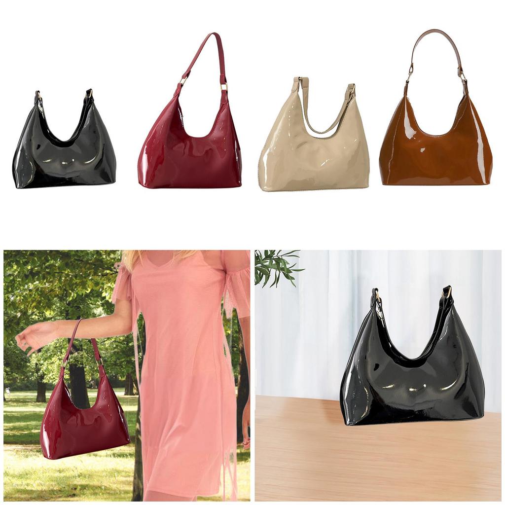 Women's Shoulder Bag Pouch Elegant with Zipper Female Lightweight Travel Tote Bag for Commuting Vacation Birthday Spring Party