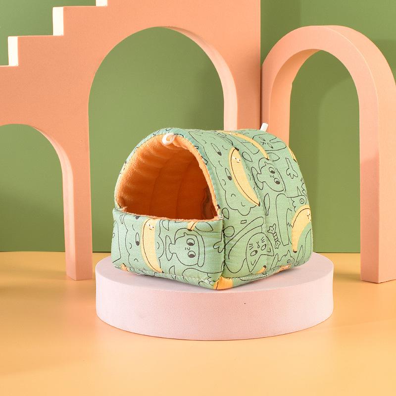Guinea Pig Nest Mini Cage Small Animal Sleeping Bed Hamster House Rabbit Sleep Nests Mice And Chinchilla Cute Hamster Cages