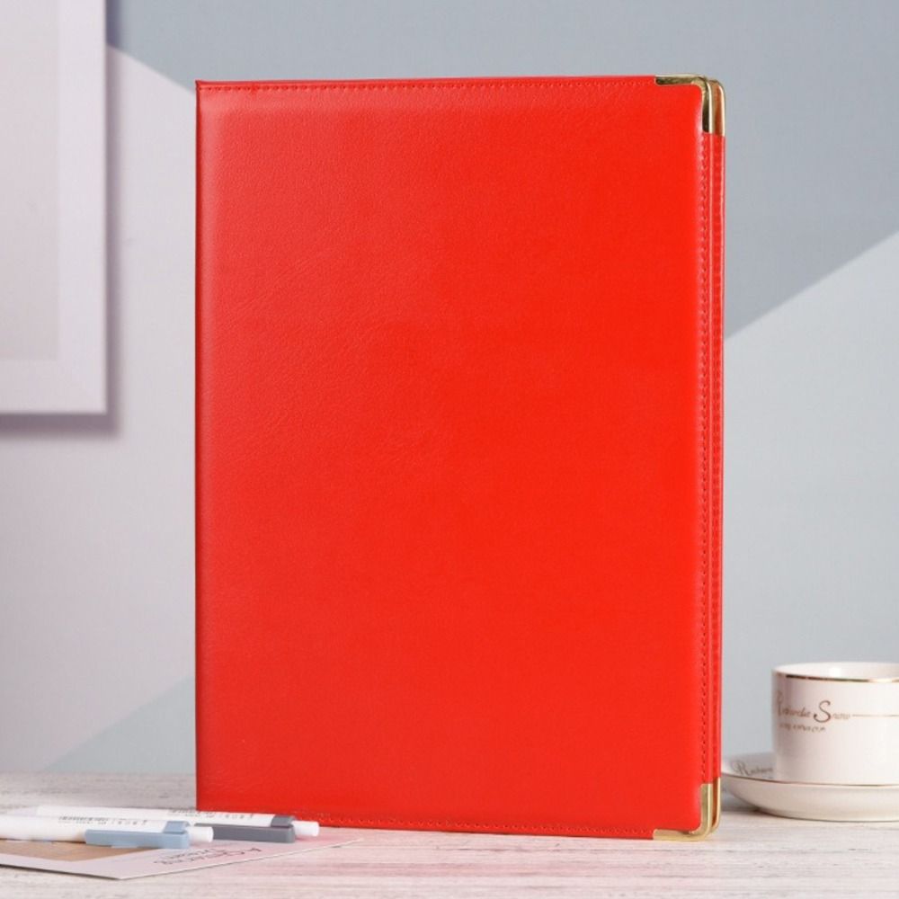 A4 Leerer Ordner PU-Leder Zeugenhalter Gute Qualität Hülle Abdeckung