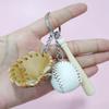 Stylish Baseball Keychain & Bag Charm 3-Piece Gift Set