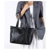 New Versatile Minimalist Large Capacity Tote Bag Shoulder Handheld Bag Thickened Soft Leather
