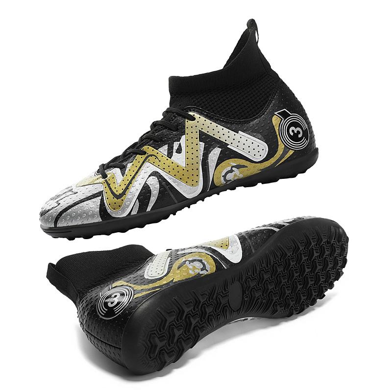 Football Shoes 31-48  Men's High-top Socks, Football Shoes TF Broken Nails Youth Sports Shoes Football Training Shoes Boys Football Boots