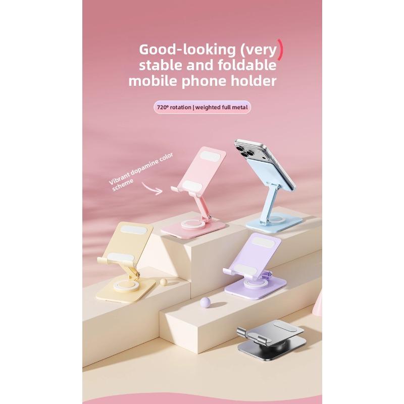 Mobile Phone Holder Desktop Foldable Rotating Tablet Support Frame Lazy Chasing Drama Office Universal