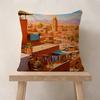 Abstract Ring Art Retro Travel Pillow Cushion Cover Pillowcase Living Room Sofa Home Decor Customized
