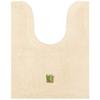 Senko Tiny Leaf Long Toilet 75 X Cotton Simple 13963 Mat, Approx. 60cm, Blend, Embroidered, Design, Beige,