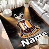 Benutzerdefinierter Name Personalisierter Bradford City AFC Druck Teppich, Vielseitiger Wohnkultur Teppich, für Spielzimmer, Wohnung, Balkon, Eingangsbereich, Flur Geschenk