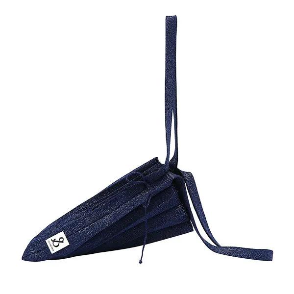 Lucky Pleats Knit M Starry Navy