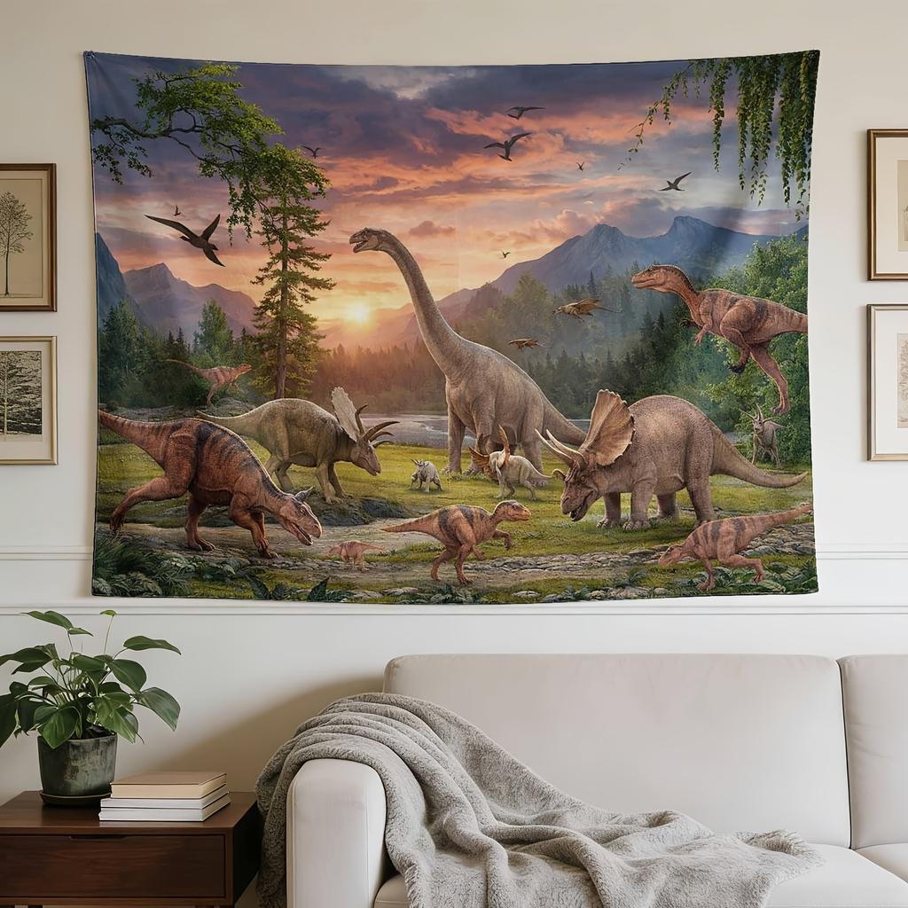 A Stylish Tapestry, Prehistoric Anaconda World, Perfect for Enhancing Wall Decor in Homes, Dorms, And Bedrooms