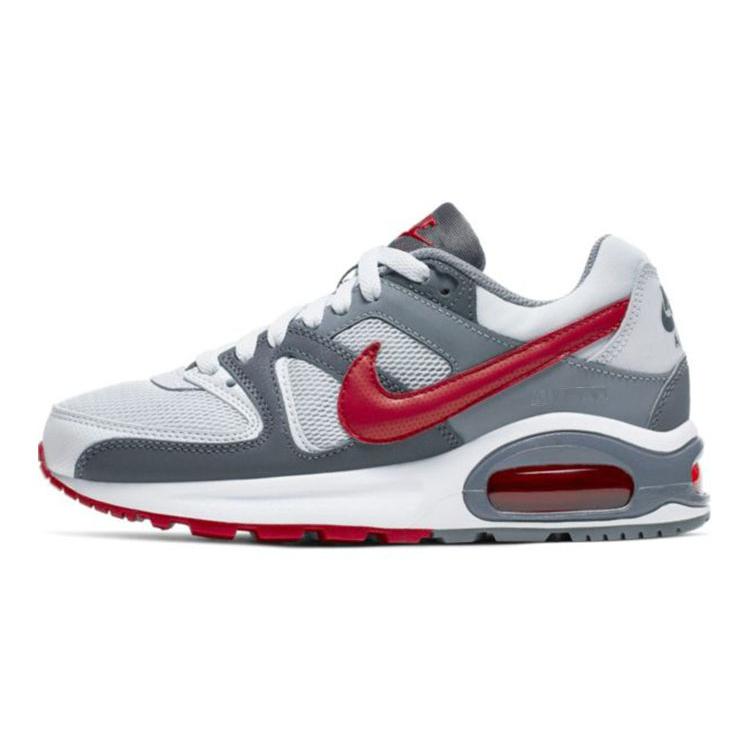 Nike Air Max Command Flex Low-Top White/Grey/Red GS 844346-009 36