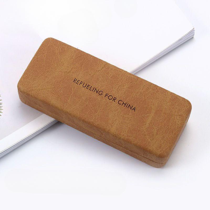 

Ретро Шик Портативный Футляр для Очков Защитные Аксессуары для Очков для Мужчин Женщин и Студентов со Стильным Дизайном кофейный