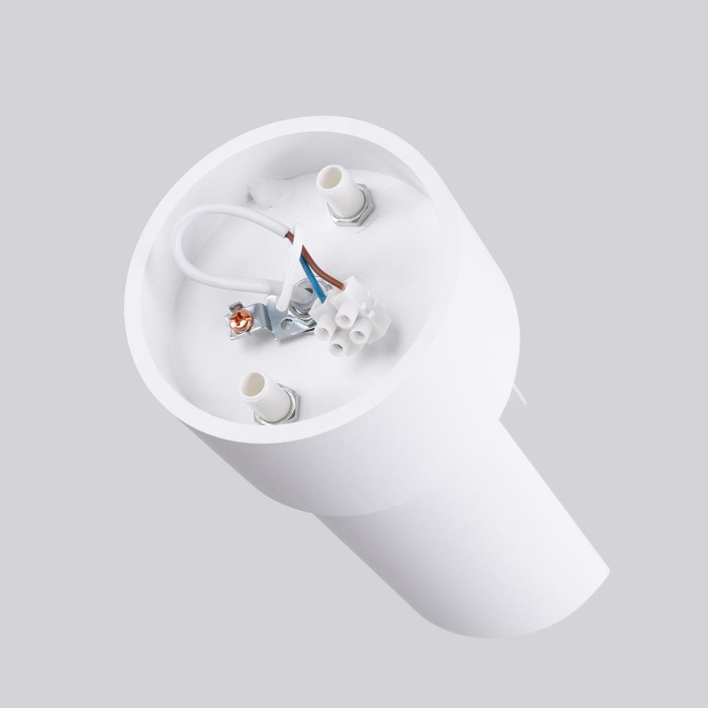 Spot Sufitowy Nowoczesny Biały Okrągły Ø10Cm Obrotowy Klosz Do Kuchni Przedpokoju 1Xe27 15W Flash Sollux Lighting
