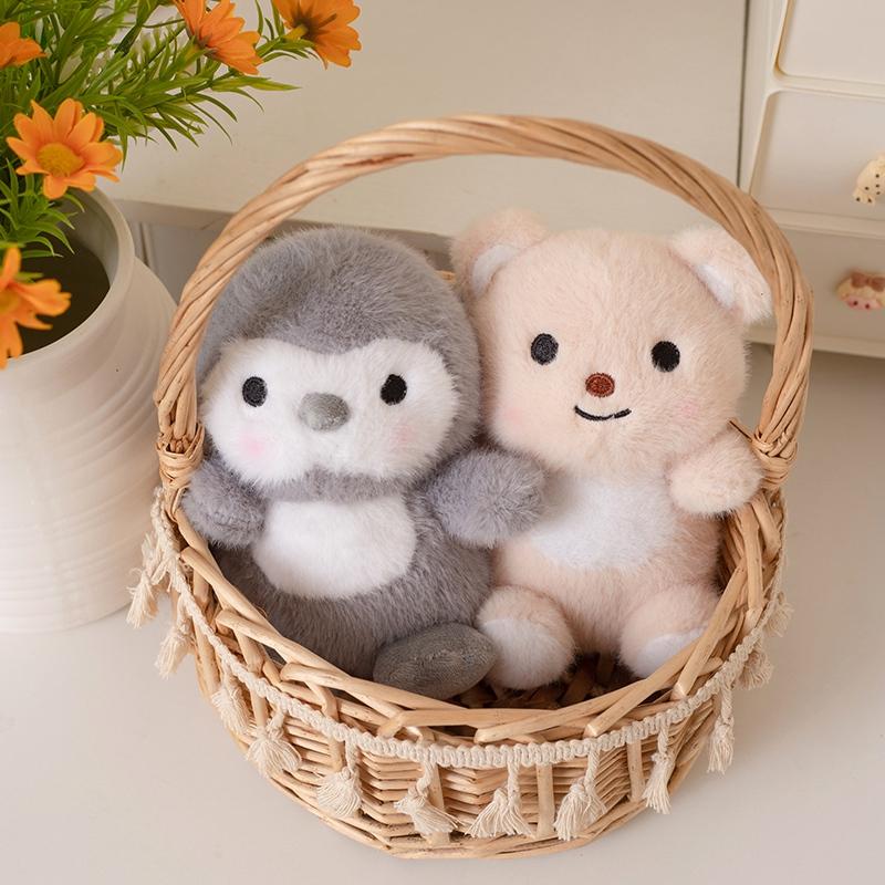 Cute Sitting Animals Penguin Cat Bear Elephant Rabbit Sheep Soft Plush Dolls Stuffed Mini Baby Toys Gifts For Children Surprise