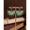 Vintage Enamel Cloud Shoulder Pattern Earrings With Chinese Style Versatile Temperament Oil Dripping Antique