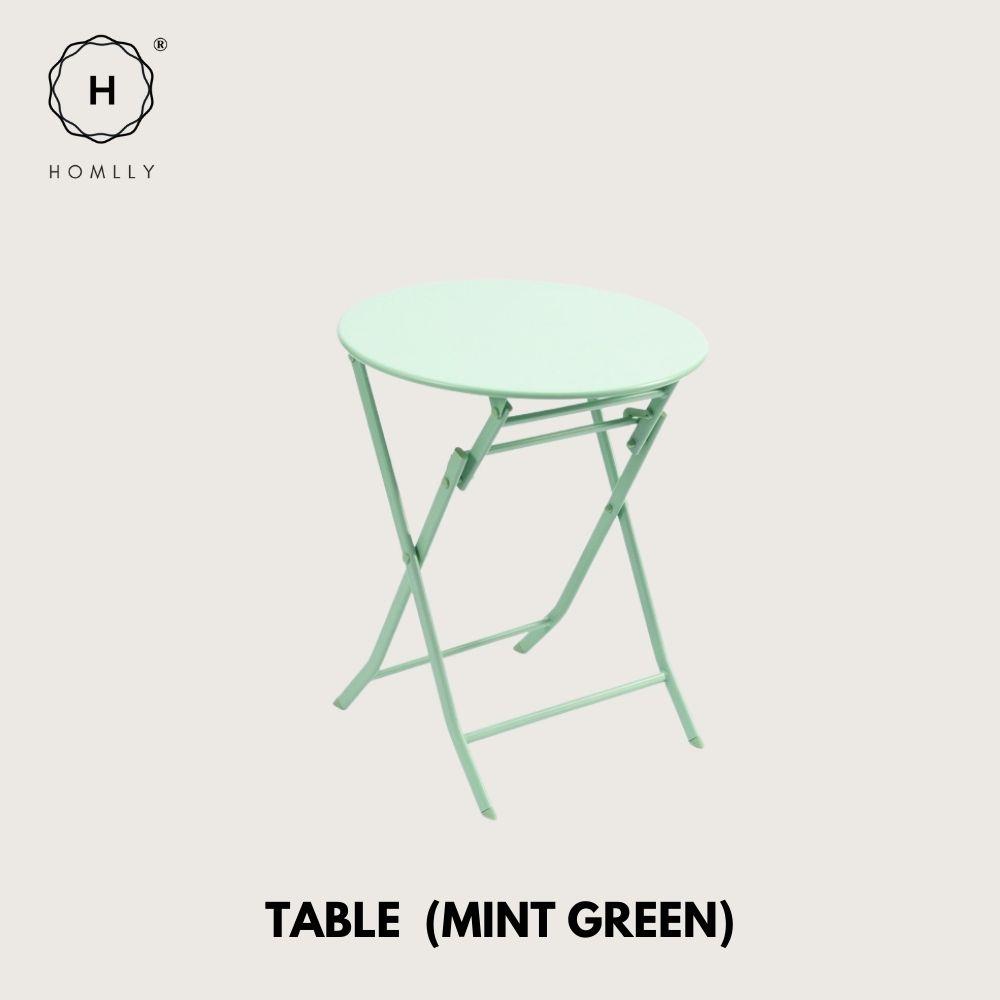 Homlly Ostoo Folding Outdoor Patio Balcony Table and Chairs (2PCS)