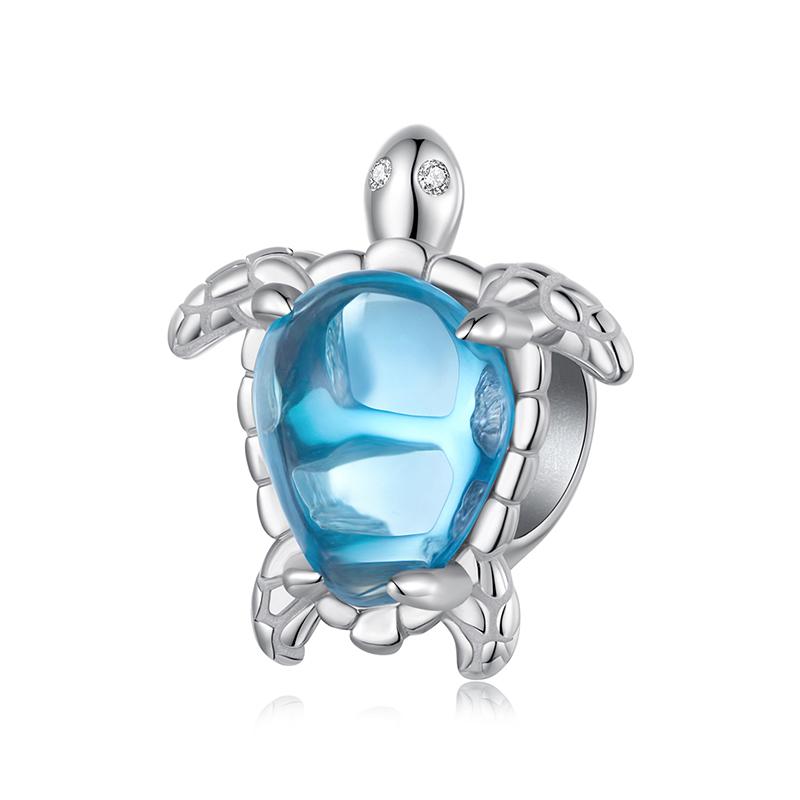 

BAMOER Ocean Series Solid 925 Silver Turtle Octopus Jellyfish Seahorse Charm fit Bracelet DIY Accessories