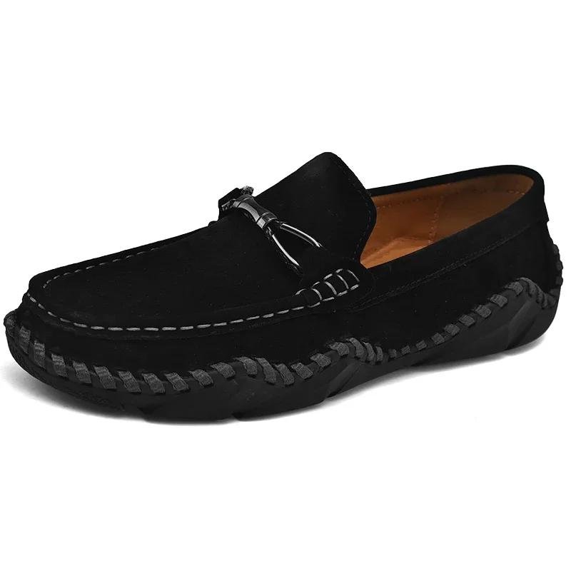 Loafers Shoes Men 2026 Spring Clasicc Comfy Man Flat Moccasin Fashion Men Slip-on Boat Shoes For Men Casual Shoes