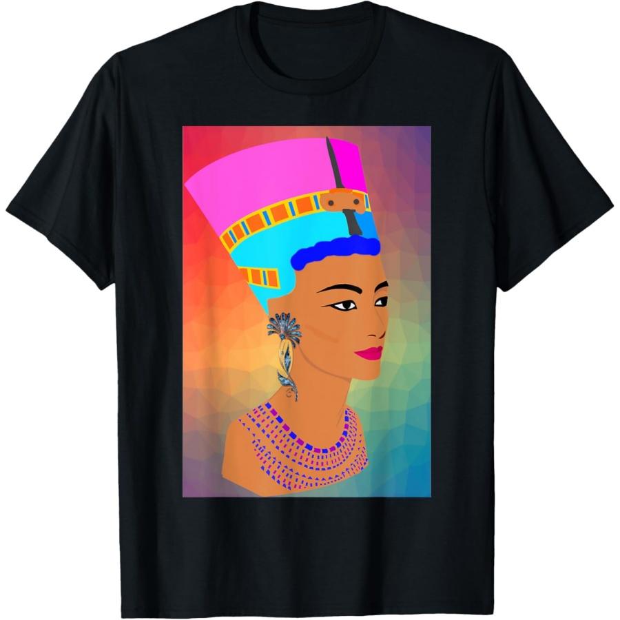 Египетская царица Нефертити Пирамиды Царь Тутанхамон Фараон Эхнатон Футболка XXXXXL разноцветный