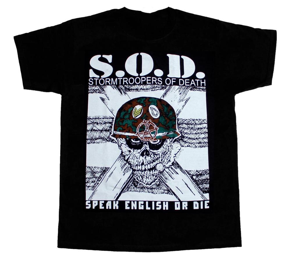 Rare S.O.D. Stormtroopers of Death Band Black All Size Unisex T-Shirt Unisex T-Shirt S