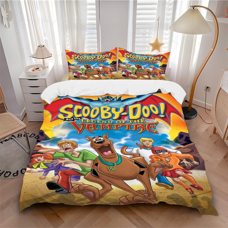 Scoobydoo Vampire Legend Print 3Pcs Bedding Setduvet Cover With 2 Bedropillowcase Home Birthday Gift