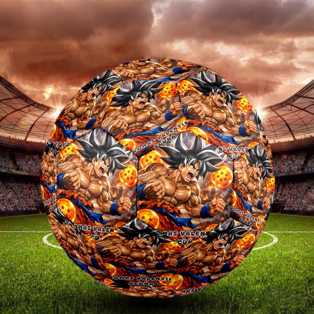 DRAGON BALL Print Size 5 Soccer Ball, Standard Match Football for Sports Game and Team Practice, Ideal Gift for Soccer Fans