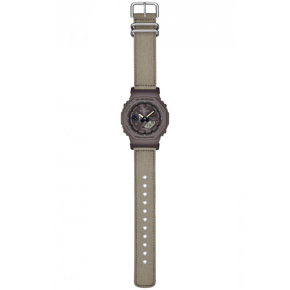 [Casio] Watch G-Shockweb exclusive FOOD TEXTILE material cross band Bluetooth equipped Biomass plastic GA-B2100CT-5AJF Men's Khaki Gray