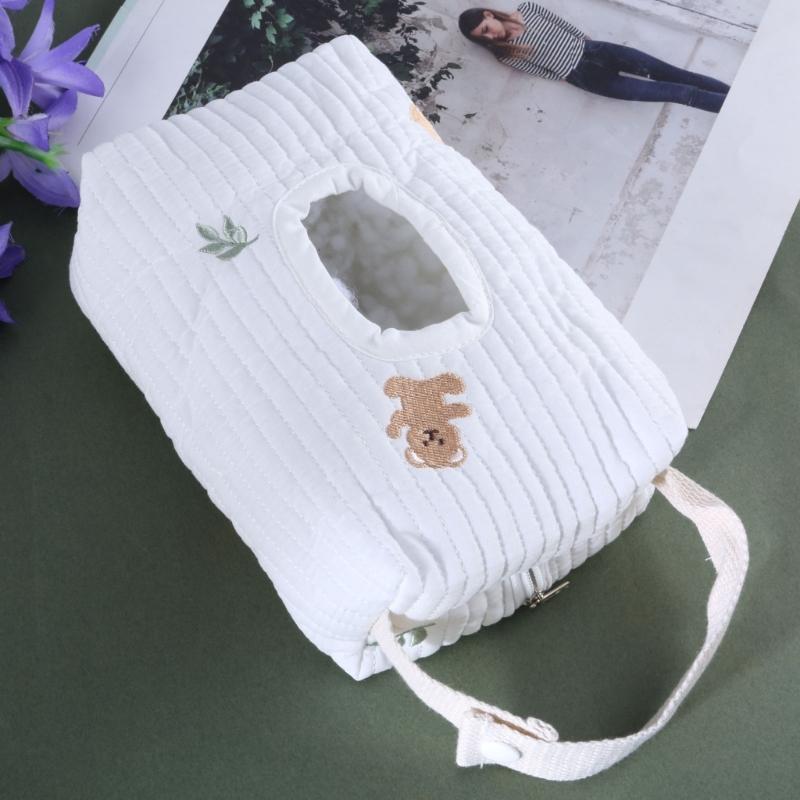 Baby Strollers Tissue Bag Cartoon Wet Wipes Case Reliable Paper Storage Bag Pouch  Tissue Box for Busy Parent