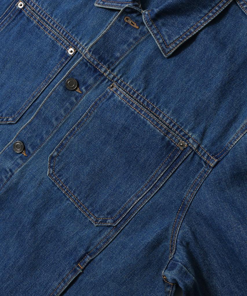 Ucla Unisex Retro Preppy Denim Trucker Jacket [Md-Indigo](Ub9Dj03_05)
