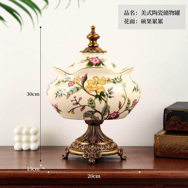 American Retro Ceramic Storage Jar Crafts, European General Jar Ornaments