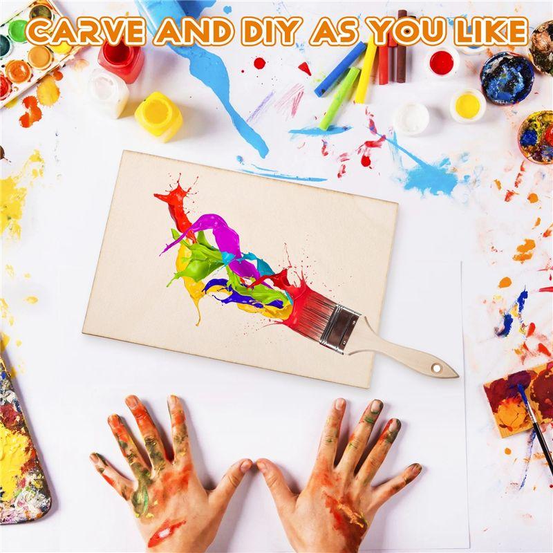 M-Modern-15er Pack Unfertige Holzplatten, Dünne Holzplatte Für Haus Flugzeug Schiff Boot Kunsthandwerk, DIY-Dekorationen